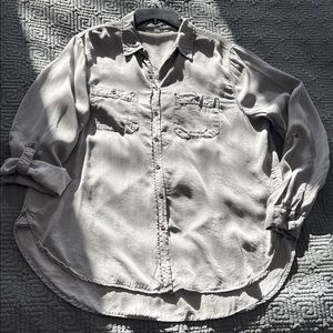 Jane and Delancey Light Gray Casual Shirt